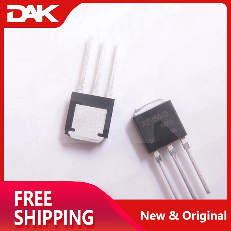 10 шт. IRFU5505 TO-251 power MOSFET(Vdss =-55 в, Rds(on) = 0.11ом, Id =-18A) Микросхема