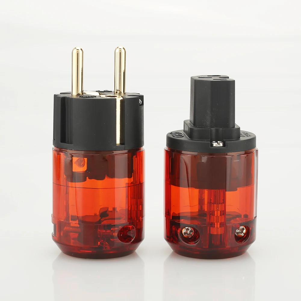 5 пар P046E + C046 24K позолоченный EU SCHUKO Разъем питания EUR разъем HIFI|power plug|schuko power plugeu schuko