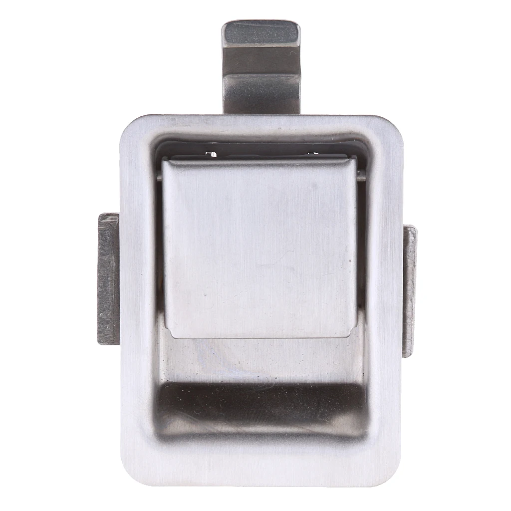 Stainless Steel Flush Pull Lock Mini Recessed Mounted Latch Marine Boat