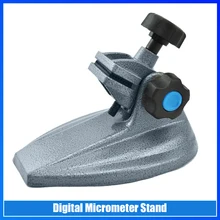 

Digital Micrometer Stand with Non-Slip Clamping Pad Mini Universal Adjustable Metal Micrometer Base Holder Stand