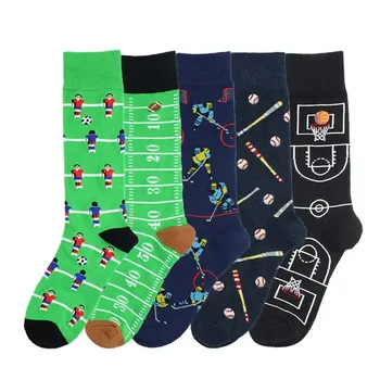 

Couple's Korean Version of Harajuku Football Basketball Ice Hockey Women Socks Japanese Harajuku Pink Funny Socks