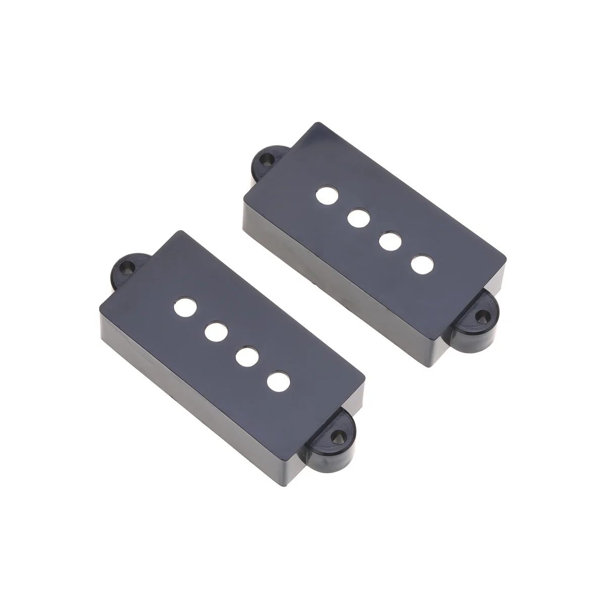 Musiclily Pro Set Di Coperchi Per Pickup Di Precisione In Plastica Per Fender P Bass, Nero (Set Di 2)