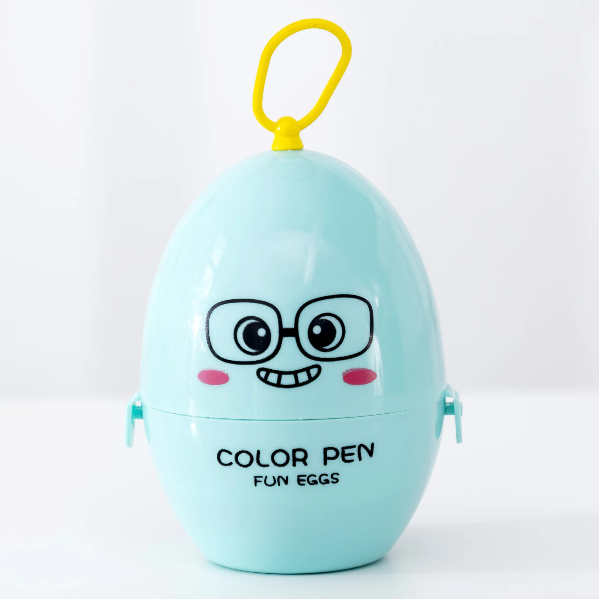 12 цветов милые Meng egg акварельные ручки студенческие художественные кисти для рисования подарок на день рождения нетоксичные граффити Ручки Маркеры товары для рукоделия - Цвет: Blue