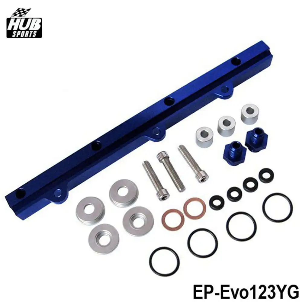 Для Mitsubishi EVO123 Top топливный инжектор топливная направляющая Turbo Kit голубая