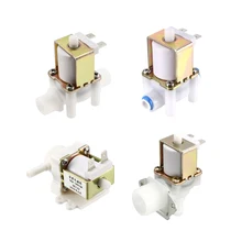 Uxcell 1 шт. Соленоидный клапан для воды DC 12 В N/O нормально открытый медный женский/мужской резьба впускные клапаны с/без фильтра