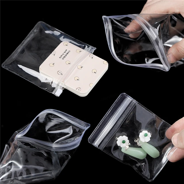10pcs Transparent Frosted Small Ziplock Plastic Bags Jewelry Gift Storage  Bag Packaging Clear Eva Self Sealing Pouches Wholesale - AliExpress