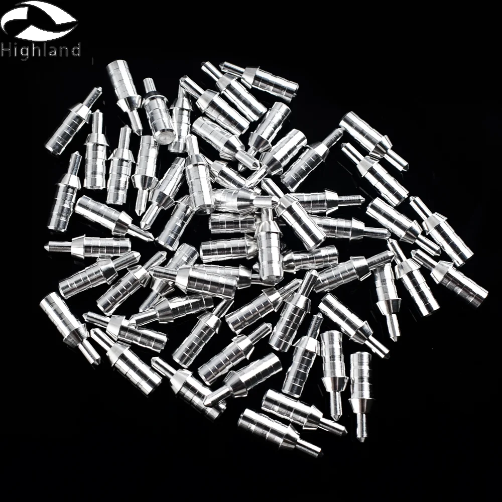 알루미늄 화살 노크 테일 보호 양궁 화살 사냥 용 50 PCS ID 4.2mm ID6.2mm, 못 박는 화살 노크 핀