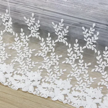 

(1 meter) 30cm Silk Net Lace Fabric Ribbons Trim DIY Sewing Garment Curtains Accessories