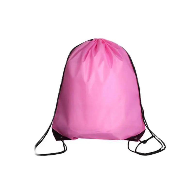 pink Портативная спортивная сумка унисекс-рюкзак на шнурке, водонепроницаемая Спортивная Сумка Для Обуви - Цвет: pink