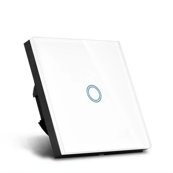 

EU Standard 1Gang 1 Way Home Wireless WiFi Wall Light Touch Switch Panel Wall interruptor,Need Neutral line