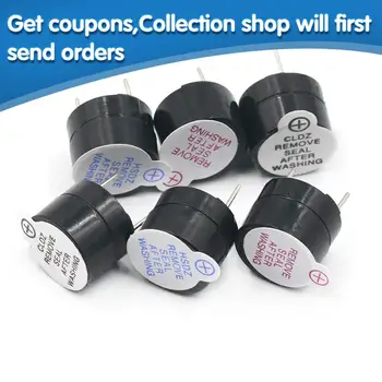 

10pcs 5v Active Buzzer Magnetic Long Continous Beep Tone 12*9.5mm
