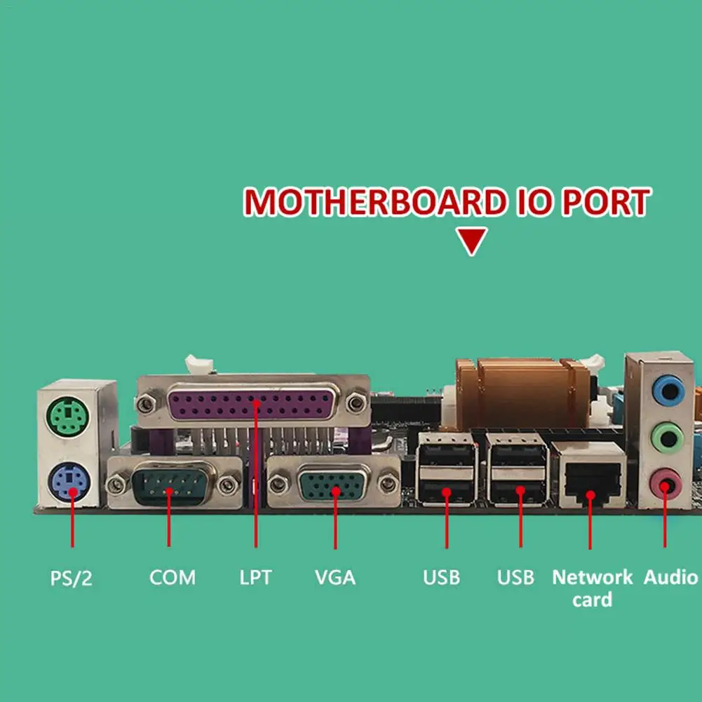 Материнская плата настольного компьютера со всеми твердыми конденсаторами с