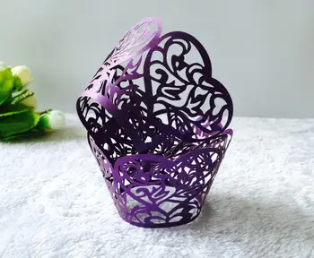 

50/100pcs Hollow Out Paper Cupcake Wrappers Cupcake Liner Muffin Baking Cake Cups Cupcake Liners Trays Wedding Birthday Party