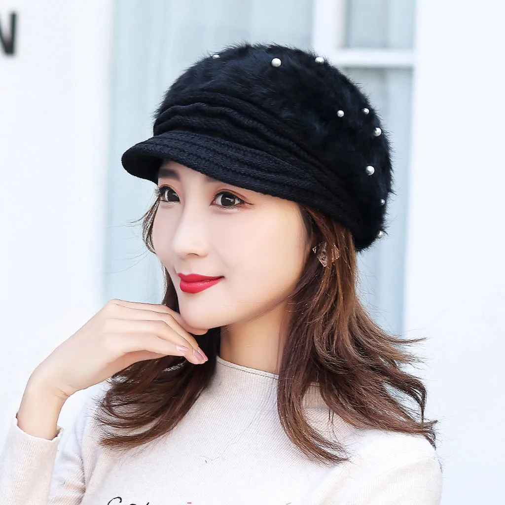 1 шт. шапка arcylic True casual Beanies для женщин, теплая вязанная зимняя шапка, мода, одноцветная шапка для девушек# y40