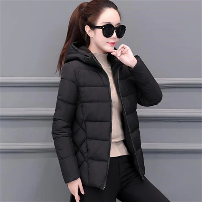 

Female Plus Size Autumn Down Jackets Winter Oversized Down Parkas Loose Doudoune Warm Bas Coats Abajo Outerwear Abajo Overcoat