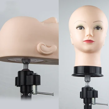 

XUANGUANG Training Mannequin Head Canvas Block Head Display Styling Mannequin Manikin Head Wig Stand wig head Stand