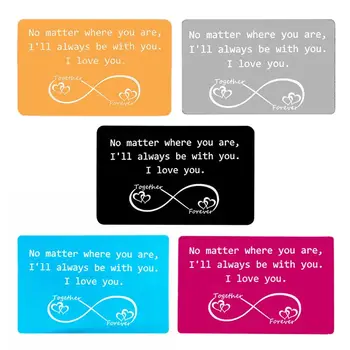 

Fashion Men Women Engraved Wallet Metal ID Credit Card Insert Holder Purse Bag Decoration Accessories Unisex Anniversary Gift