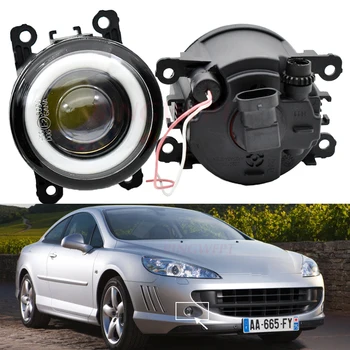 

2PCS Car LED Fog Lights with Angel eye H11 12V For P-eugeot 207 307 407 607 3008 SW CC VAN 2000-2013