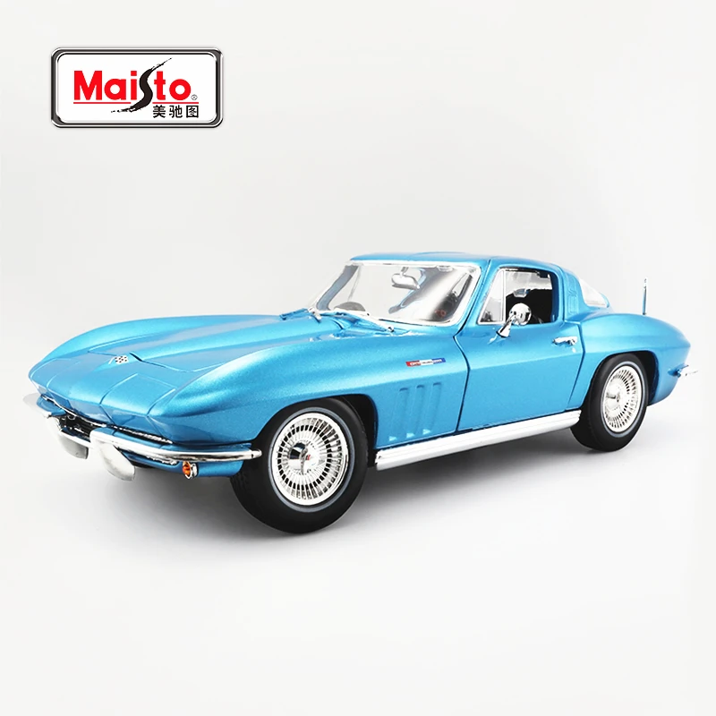 

Maisto 1:18 1965 Chevrolet Corvette car alloy car model simulation car decoration collection gift toy Die casting model boy toy