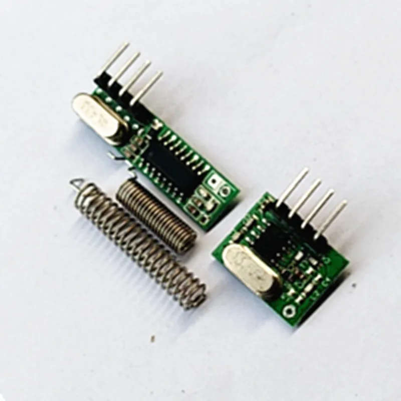 

1 set RF module 433 Mhz superheterodyne receiver and transmitter kit with antenna For Arduino uno Diy kits 433mhz Remote control