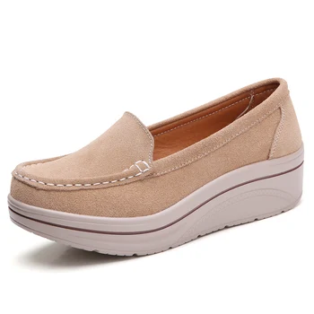 

spring autumn Flat shoes women genuine leather loafers casual shoes hard-wearing non-slip flats female shoes 7 colours