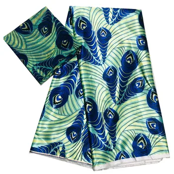 

New Imitated Silk Fabric African Print Fabric African Fabric Wholesale Nigerian Ankara Fabrics African Wax Prints For Dress Hot!