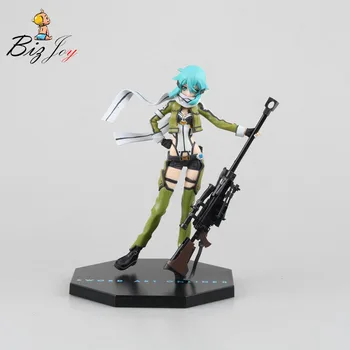 

Action Figure Sword Art Online Asada Shino Gun GGO anime Ghost Bullet 18cm Toys gifts Phantom Collectible Model