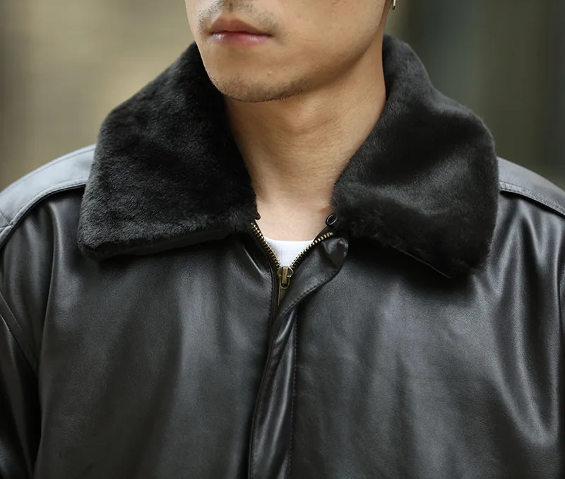 Mcikkny Men Pu Leather Bomber Jackets Coats Winter Motorcycle Air Force Leather Jackets Outwear Military (20)