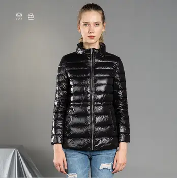 

2020 autumn winter Ultra Light White Duck Down Jacket women Slim Puffer Jacket Portable Windproof Down Coat plus size r1294