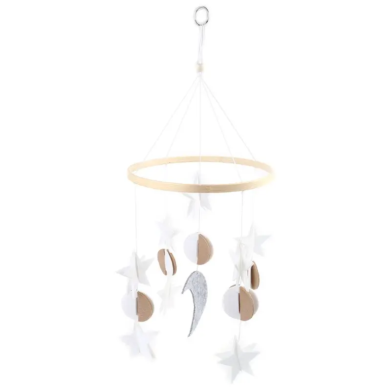 

Baby Crib Felt Pendant Musical Mobile Rattle Infant Cot Wind Chime Bed Bell Toys Kids Room Hanging Decor