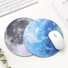 

Kawaii Round Celestial Mouse Pad Soft Mat For Game Computer Cap Desk Mat Pads Non-Slip Rubbe PC Waterproof Office MousePad 22cm