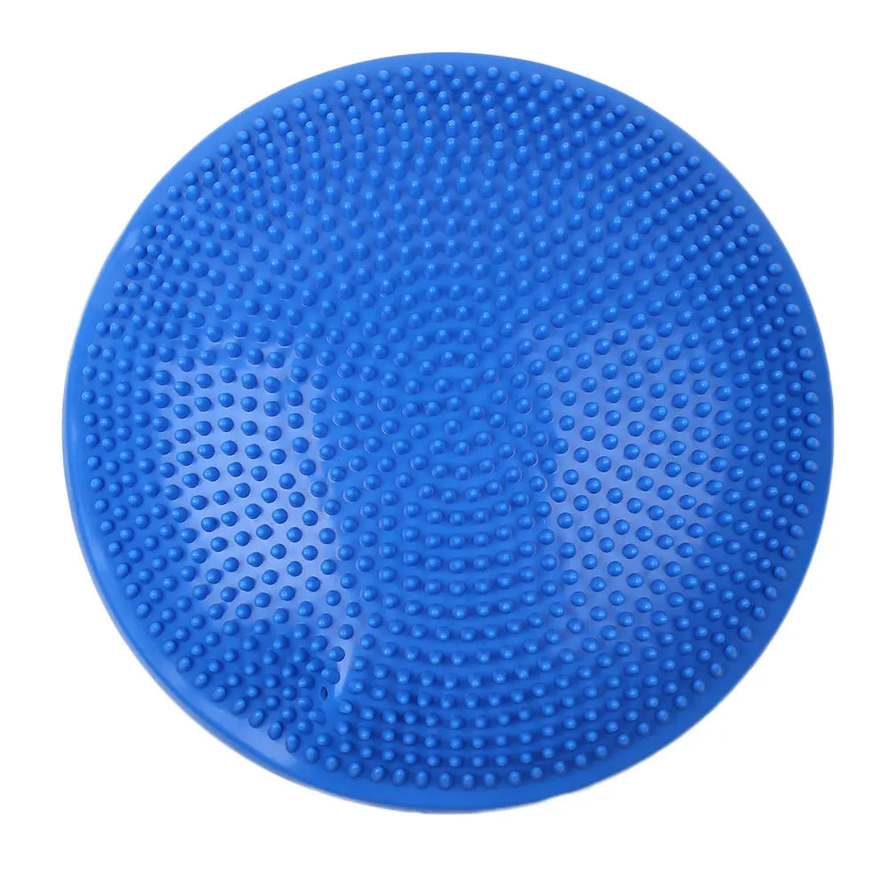Йога стабильность баланс мат доска диск Мягкая воздушная подушка из ПВХ с надувным - Color: Blue