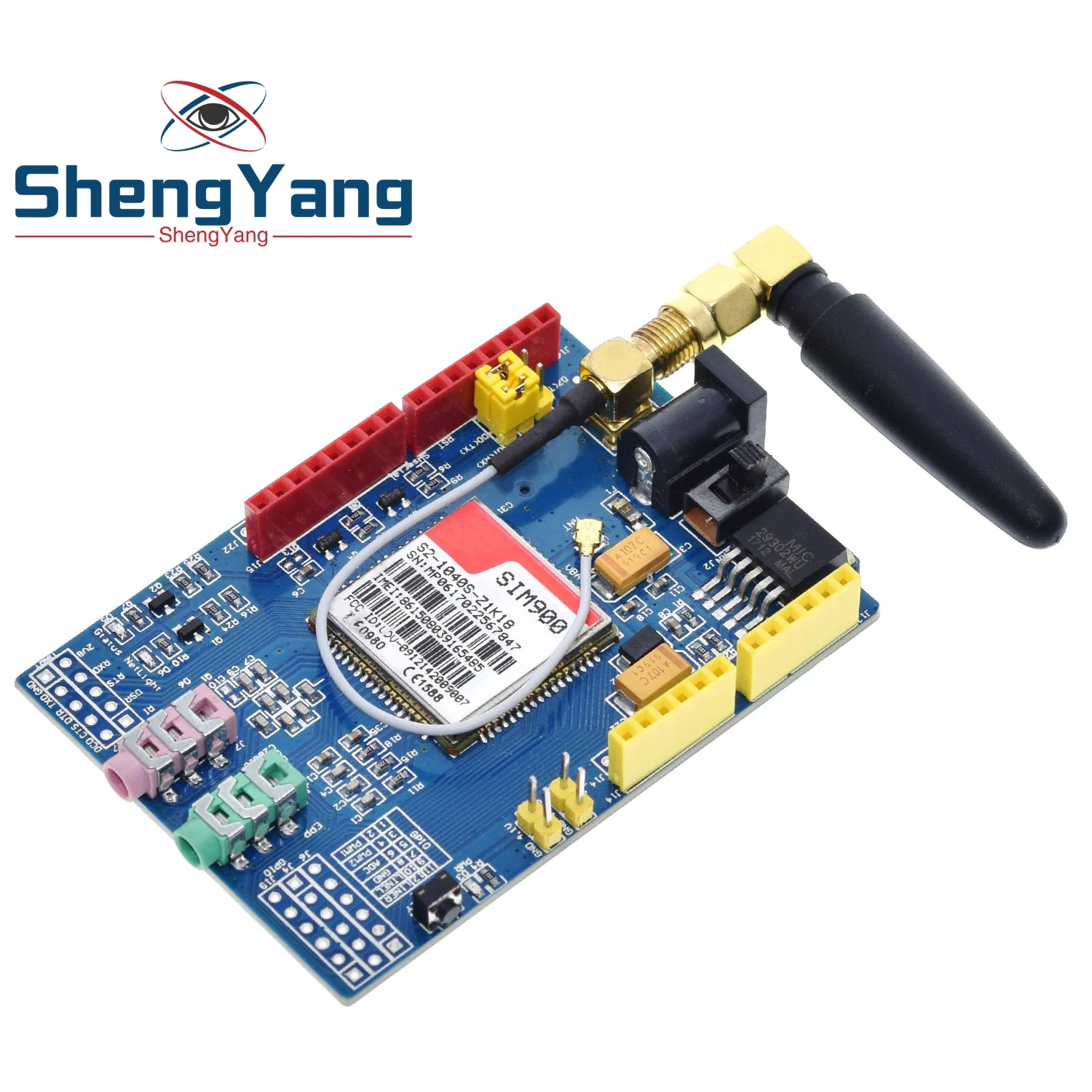 Макетная плата TZT SIM900 850/900/1800/1900 МГц GPRS/GSM, комплект модуля для Arduino