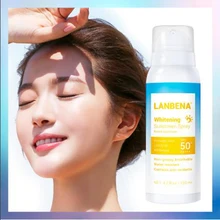 LANBENA отбеливающий Солнцезащитный спрей SPF50 PA++ дышащий солнцезащитный крем эффективная изоляция Ультрафиолетовый водостойкий уход за кожей