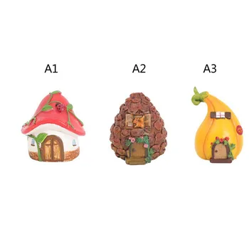 

Mini Resin Micro Landscape Pumpkin Room Pinecones Mushroom Fort Garden Room Decoration Crafts