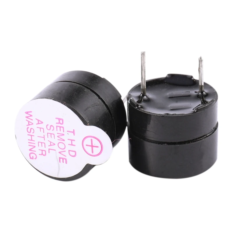 

MOOL 10pcs 5V Active Buzzer Magnetic Long Continous Beep Tone Alarm Ringer