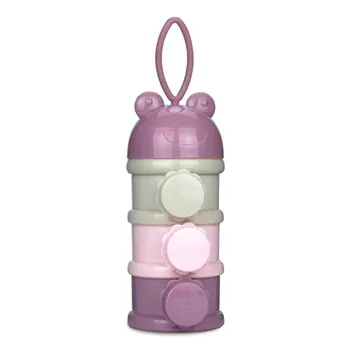 

Independent Single-layer Design Creative Cartoon Baby Three-layer Milk Powder Box Portable Side Open Milk Powder Snack Box