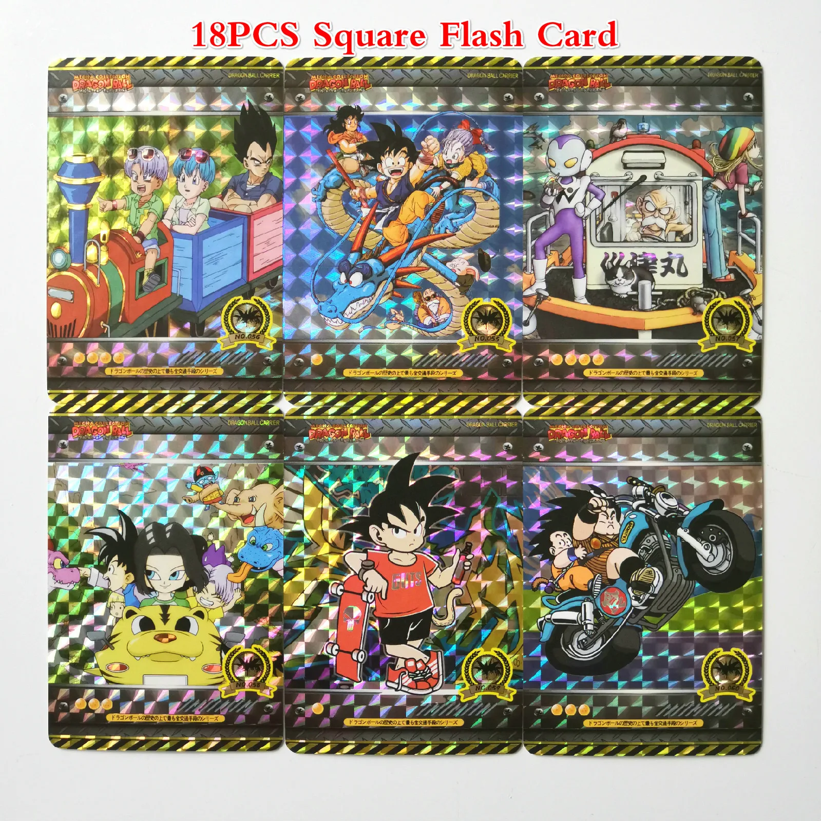18PCS Square Flash 18 шт./компл. супер Dragon Ball-Z Heroes автомобиль четвёртая бомба Боевая карта Ultra Instinct Гоку Вегета игровая коллекция карт - Цвет: 18PCS Square Flash