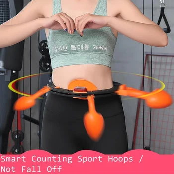 

Home Counting Smart Sport Hoop Gymnastic Training Fitness Equipment Detachable Adjustable Auto-Spinning Circle Yoga Thin Waist