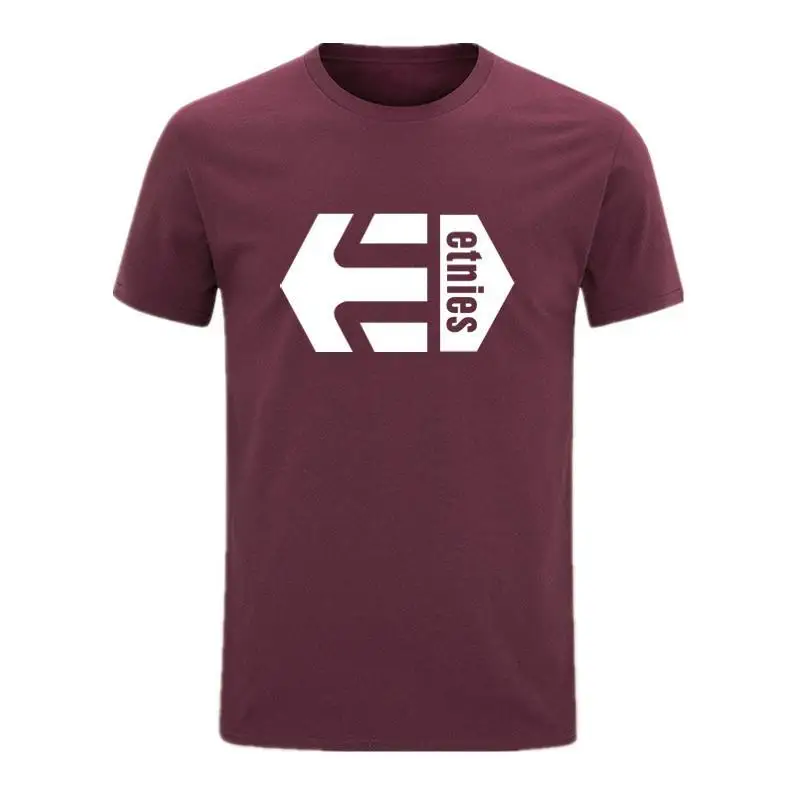 Новая Однотонная футболка Etnies, Мужская черная и белая хлопковая футболка, летняя модная футболка для скейтборда, футболка для мальчиков, футболка для скейта, топы