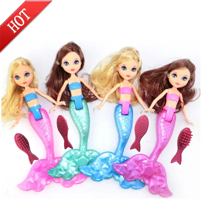 Muñeca a prueba de agua con peine, juguetes de baño, accesorios para niñas, juguetes para niños, regalos aleatorios, 1 unidad