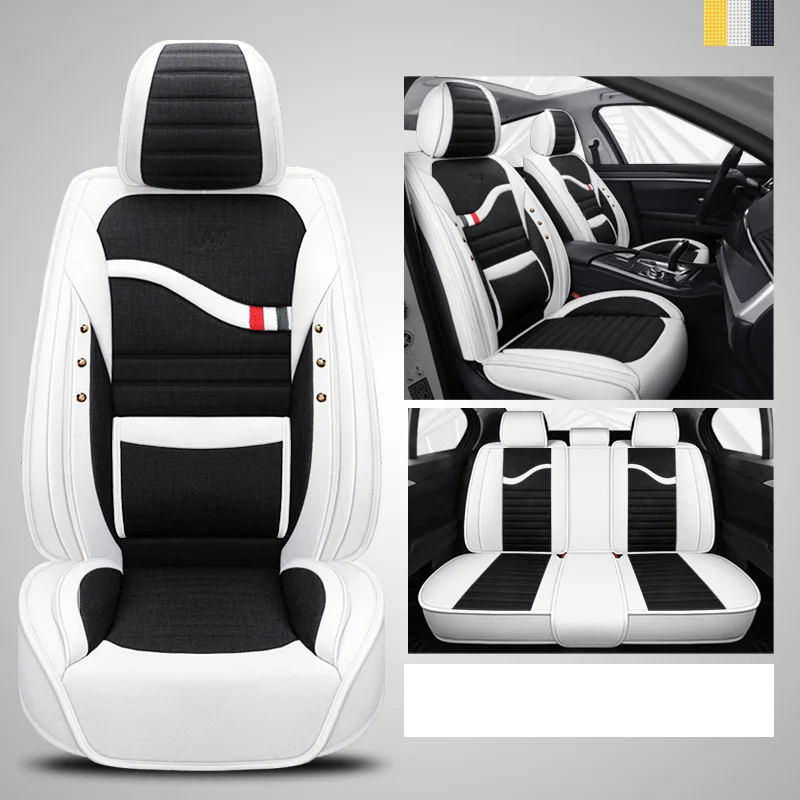 LXQHWJ Sitzbezüge Auto Autositzbezüge Universal Set für BMW m5 e60/e60 s/m5  f10/m5 e34/x5 e60/x3 f25/m3 e46/e46 m Auto Zubehör，Luxus schwarz :  : Auto & Motorrad