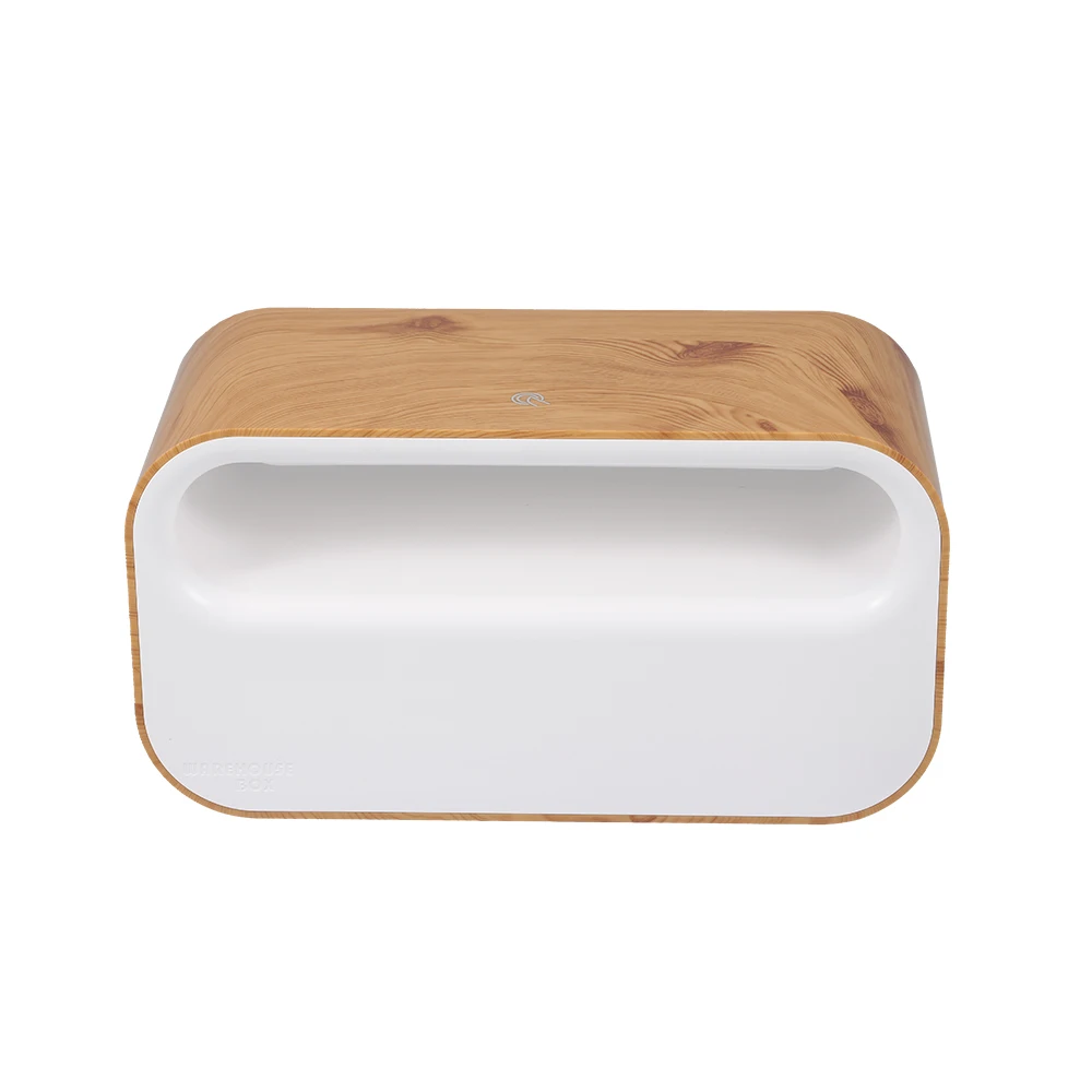 

Warehouse Box Power Strip Cable Box Wireless Charger Multifunctional Cable Management Box Pale Wood non-slip mats Storage Box