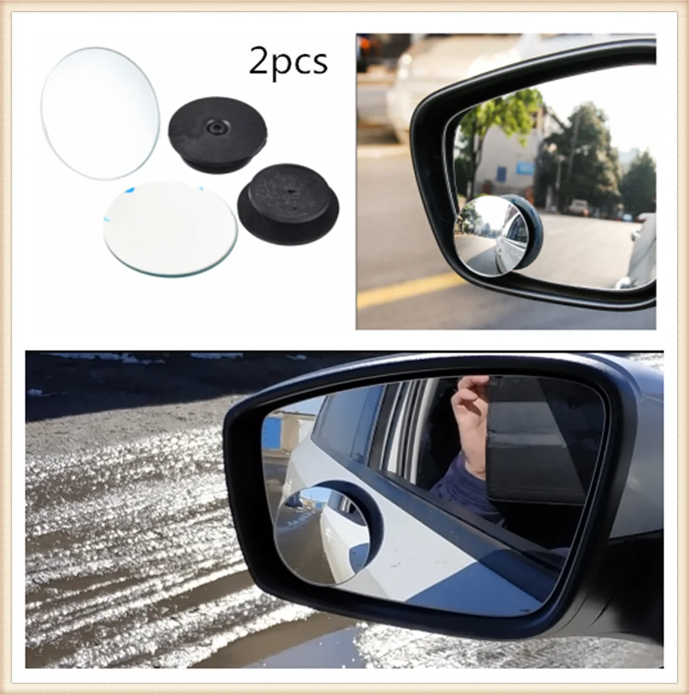 2pcs car motorcycle small round glass blind spot mirror parking assist for Mercedes Benz GLC63 GLA45 GLA G650 E63 E-Class A170