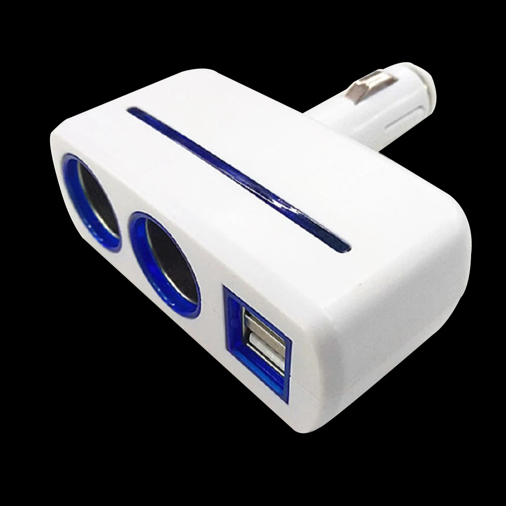 1 шт. автомобильное зарядное устройство с 2 USB-портами 12-24 В | Мобильные телефоны и