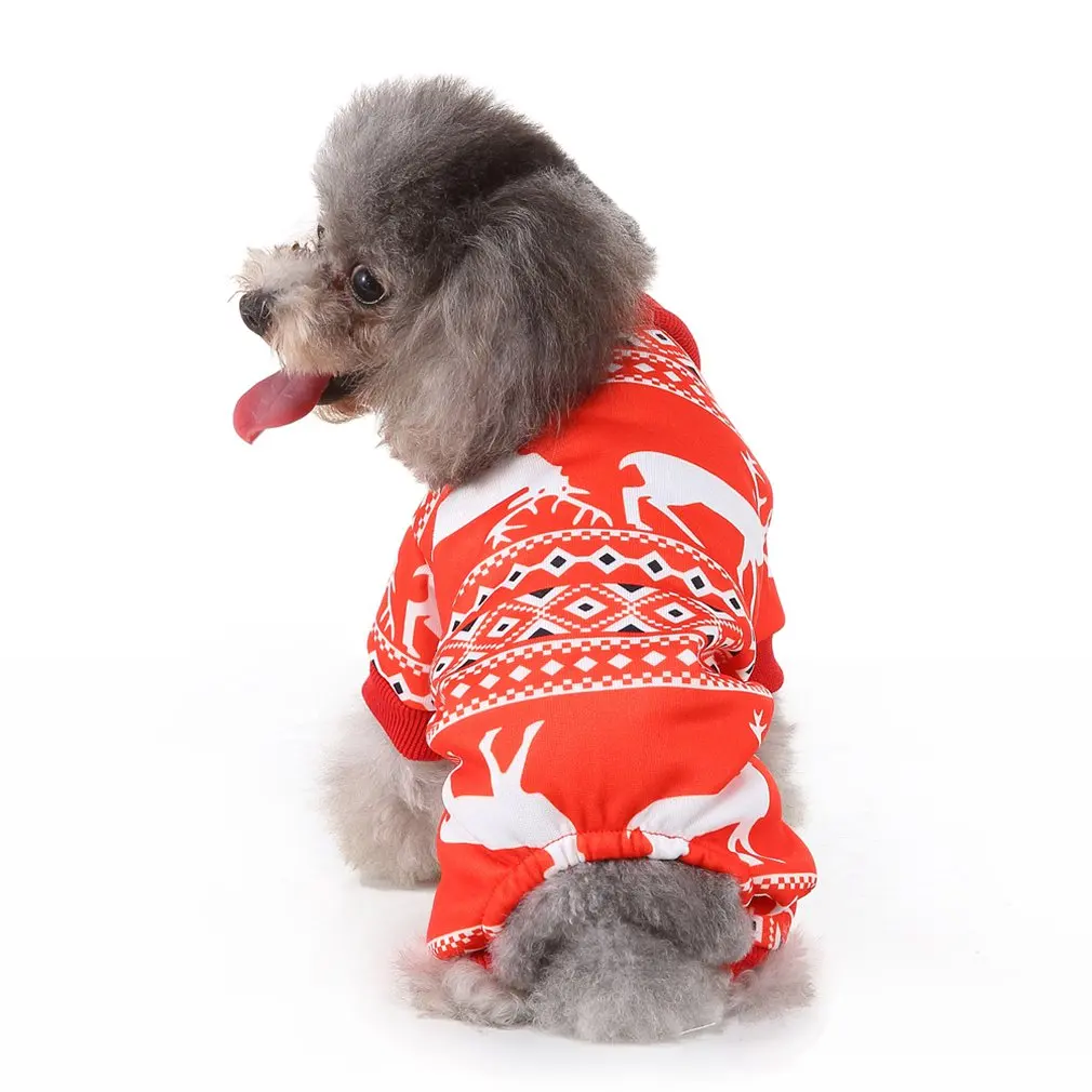 Костюмы для собак рождественские лося пальто для собак рождественские костюмы для щенков Милая Одежда для собак зимние наряды для собак