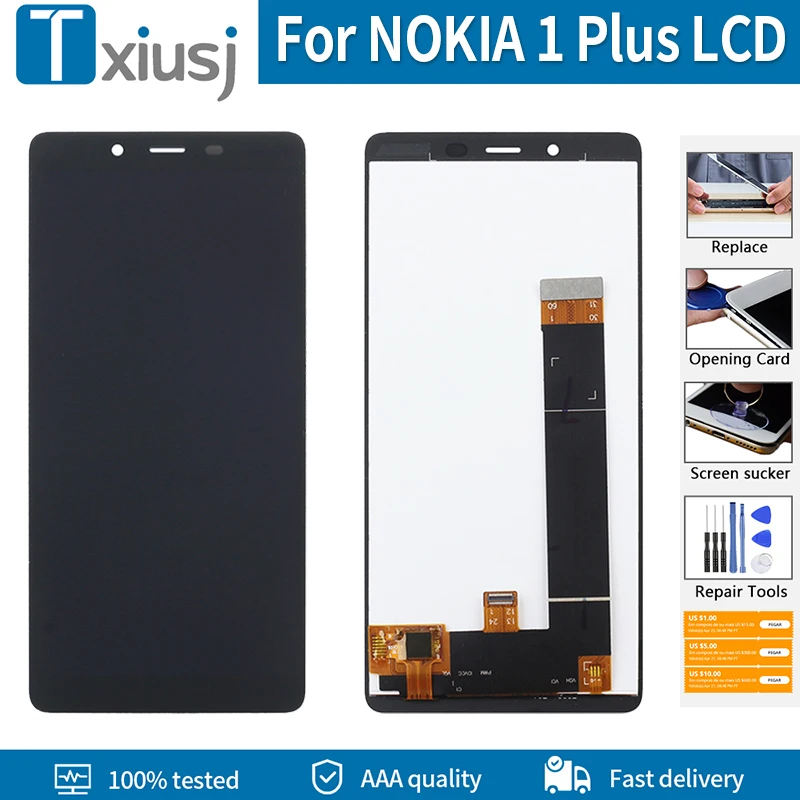 5 45 &quotОригинальный ЖК-экран для Nokia 1 Plus TA-1130 TA-1111 TA-1123 TA-1127 TA-1131 ЖК-дисплей сенсорный