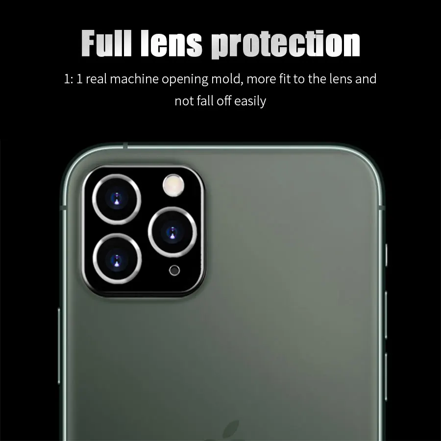 Новое обновление металлическое кольцо чехол для камеры apple IPhone 11 Pro Max задняя