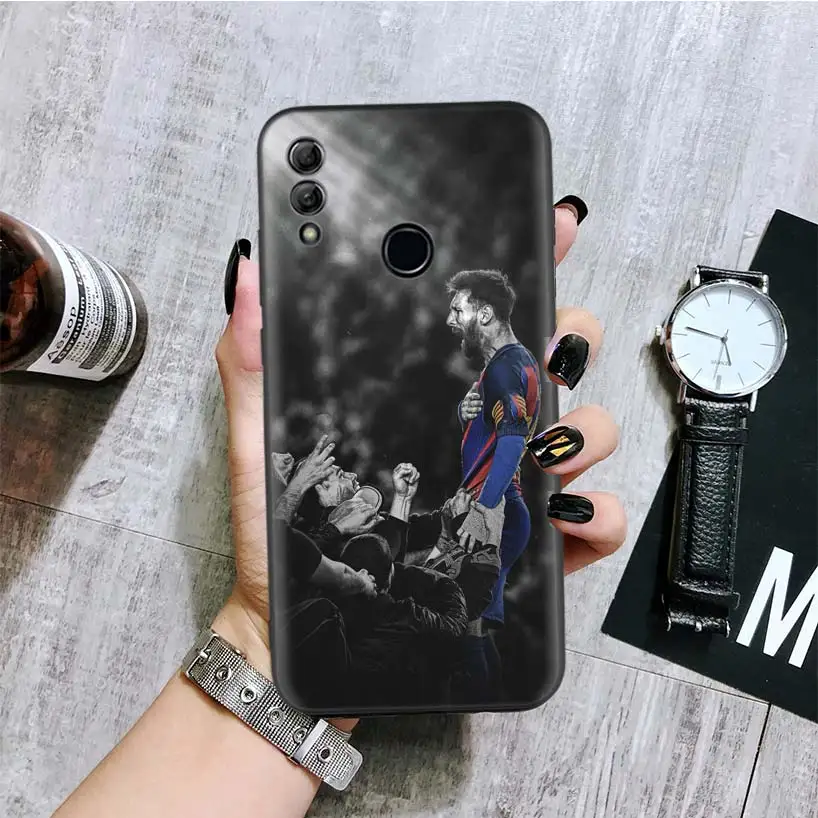 Lionel Messi Black Cover Phone Case for Huawei Y9 Y5 Y6 Y7 Honor 10 9 Lite 9X 8X 8S 8A 7S 7A 10i 20i V20 Coque Capa - Цвет: BA137-5