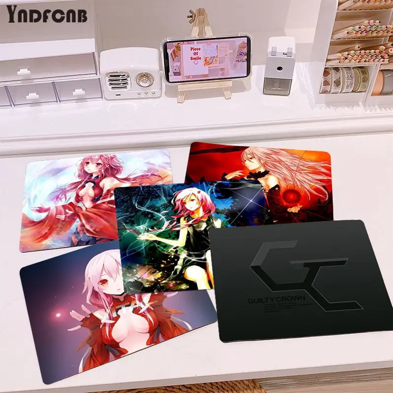 

YNDFCNB Anime Guilty Crown Gamer Speed Mice Retail Small Rubber Mousepad Smooth Writing Pad Desktops Mate gaming mouse pad